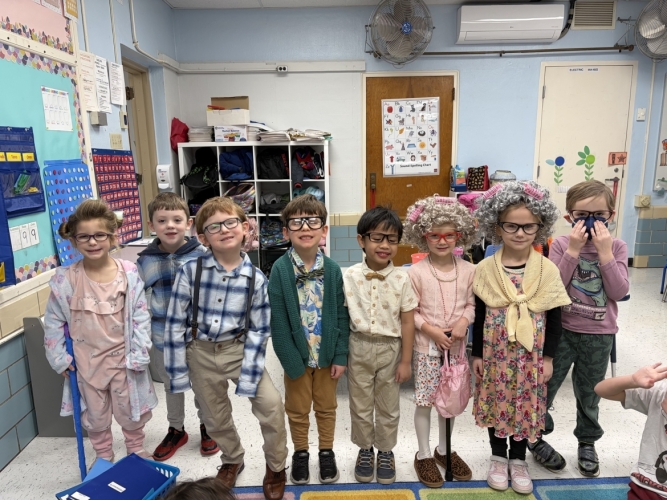 100 Days of Kindergarten Celebration at Springmyer